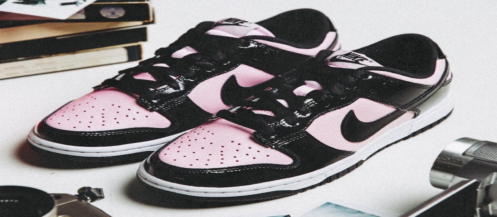 black & pink dunks