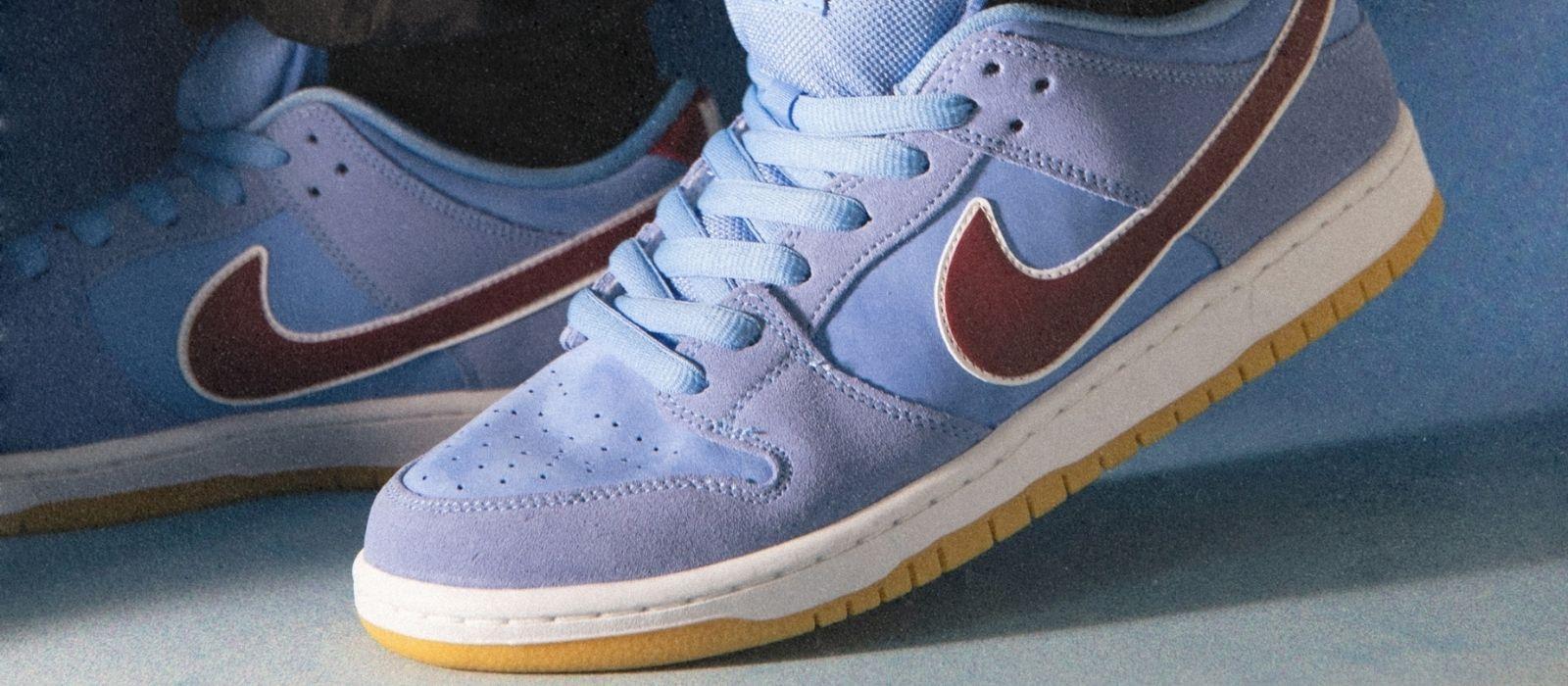 dunk low valor blue and team maroon