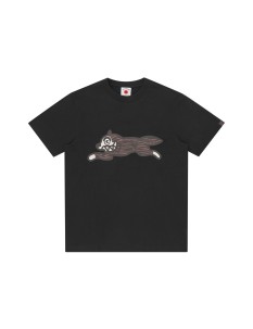 ICE CREAM WOODGRAIN RUNNING DOG T-SHIRT BLACK (IC24345)