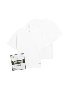 CARNIVAL 2-PACK T-SHIRT BOXY FIT WHITE