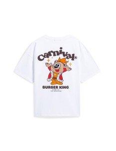 CARNIVAL X BURGER KING BERNIE OVS T-SHIRT WHITE