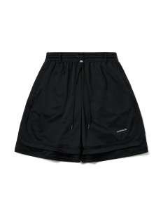 GOOPIMADE Rve-S3 Riverside Track Shorts Pure Black