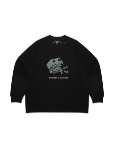 POP MART Hirono Is Coming - Carton Monster Sweatshirt Black