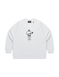 POP MART Hirono Is Coming - Thinking Sweatshirt White