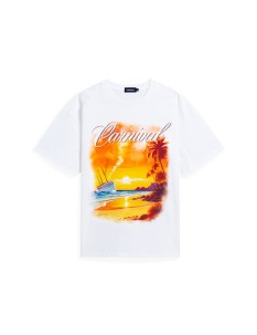 CARNIVAL SS25 SUNSET OVS WASHED T-SHIRT OFFWHITE