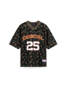 CARNIVAL SS25 MESH AMERICAN FOOTBALL JERSEY CAMOUFLAGE