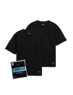 CARNIVAL 2-PACK T-SHIRT OVS FIT BLACK