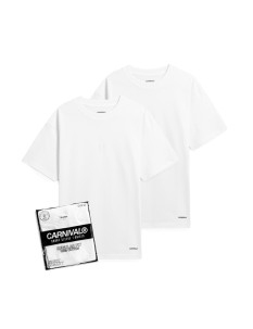 CARNIVAL 2-PACK T-SHIRT REGULAR FIT WHITE