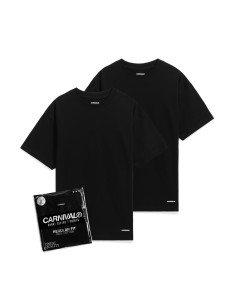 CARNIVAL 2-PACK T-SHIRT REGULAR FIT BLACK