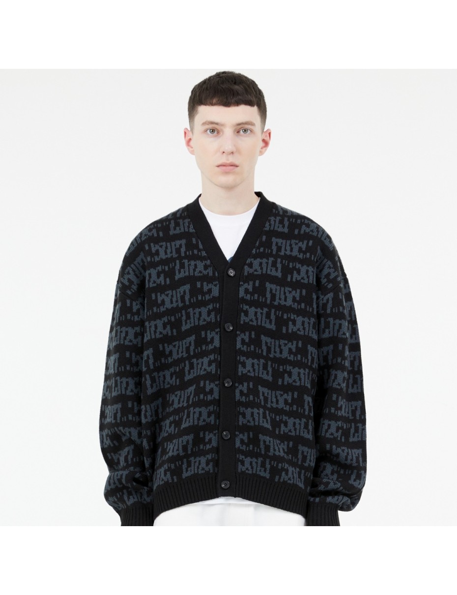 LMC GRAFFITI JQD CARDIGAN BLACK (0LM23SCD102)