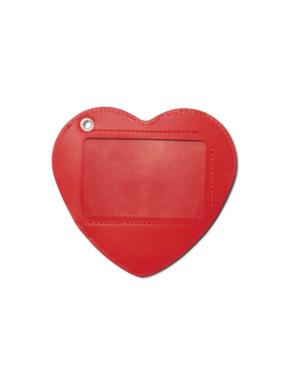 HUMAN MADE HEART LEATHER PASS CASE RED (HM19GD002)