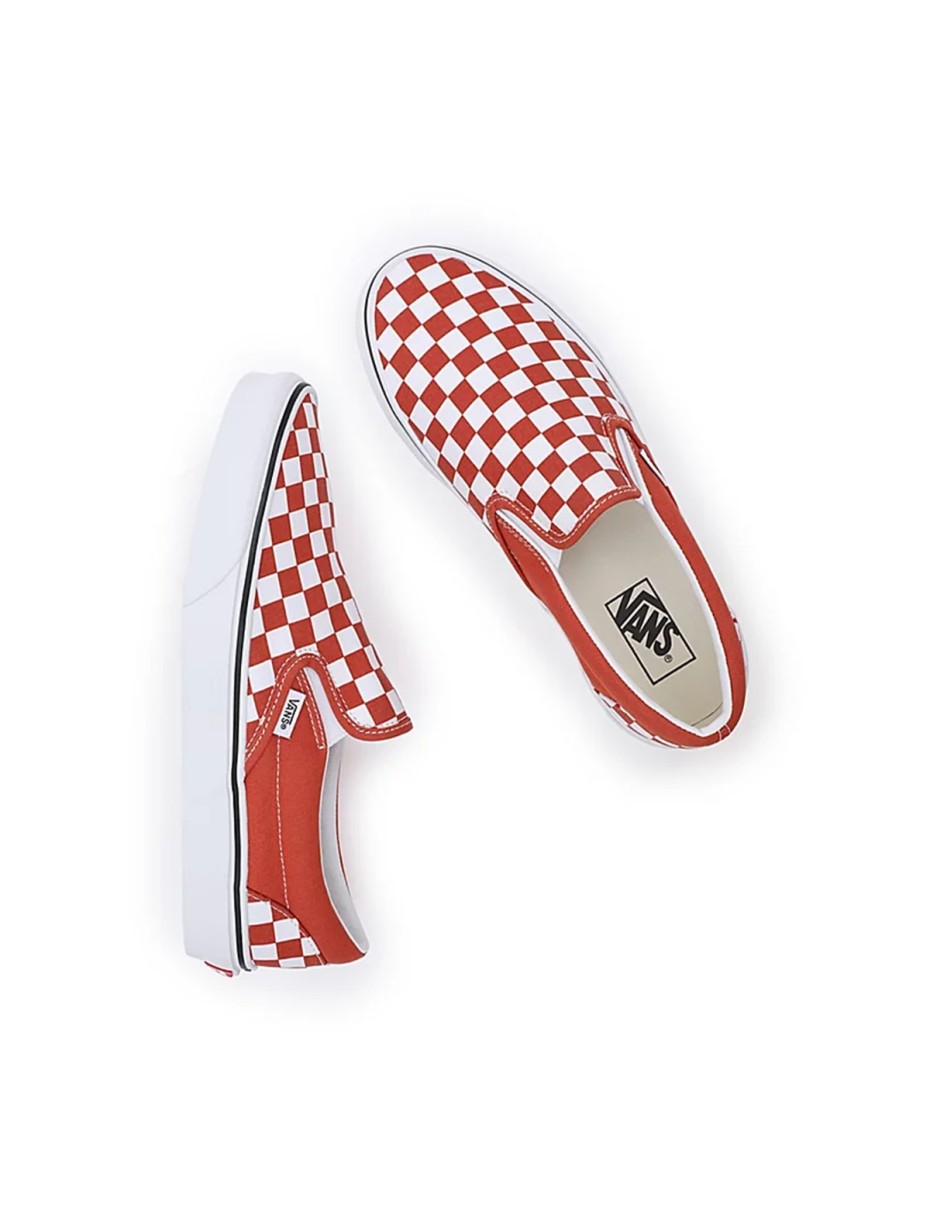 Ochre shop checkered vans