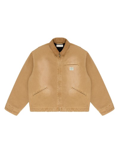 MOPQ WORDMARK CANVAS WORK JACKET TAN (MOPQ-WC24-15)