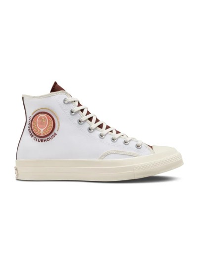 CONVERSE CHUCK 70 CLUBHOUSE HI WHITE/RED (A05681CU3WTRE)