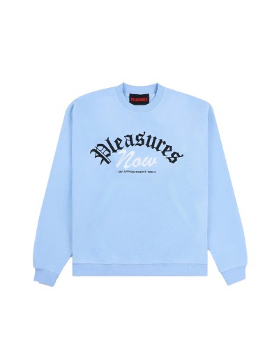 Pleasures APPOINTMENT FLEECE CREWNECK SLATE (P24W019)