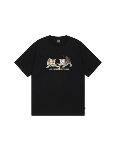 LMC PLAYING CATS TEE BLACK (0LM24STS128)