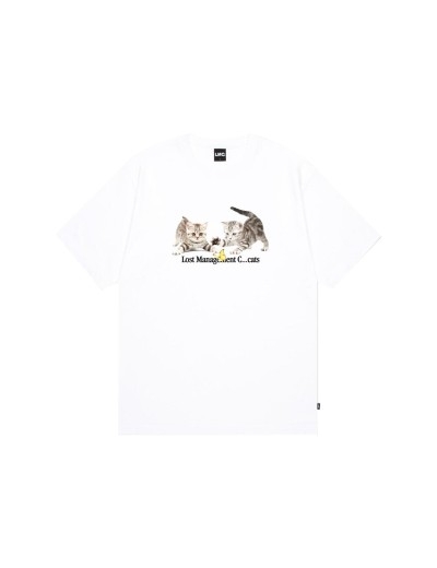 LMC PLAYING CATS TEE WHITE (0LM24STS128)