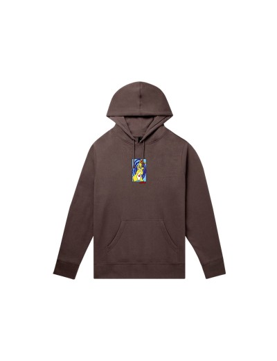 HUF MESSED UP BUNNY P/O HOODIE DEEP MAHOGANY