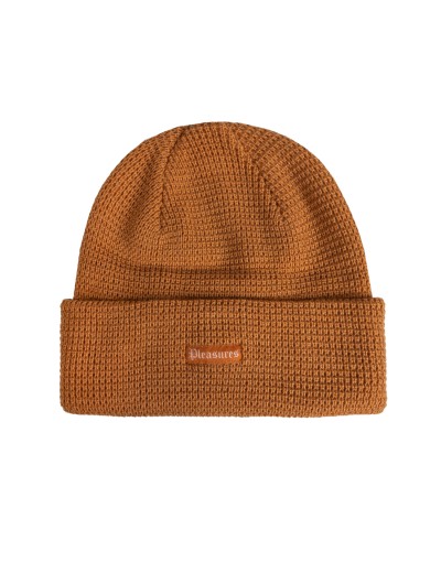 Pleasures OLD E WAFFLE BEANIE RUST OS (P24W056)