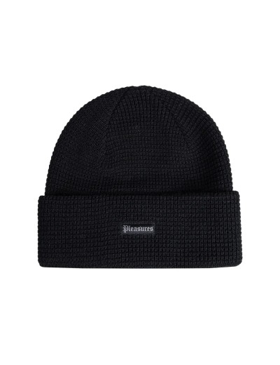 Pleasures OLD E WAFFLE BEANIE BLACK OS (P24W056)