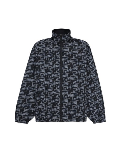 Pleasures REFLECTIVE TRACK JACKET BLACK (P24F013-BLACK)