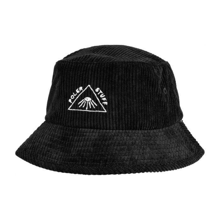 black pyramid bucket hat