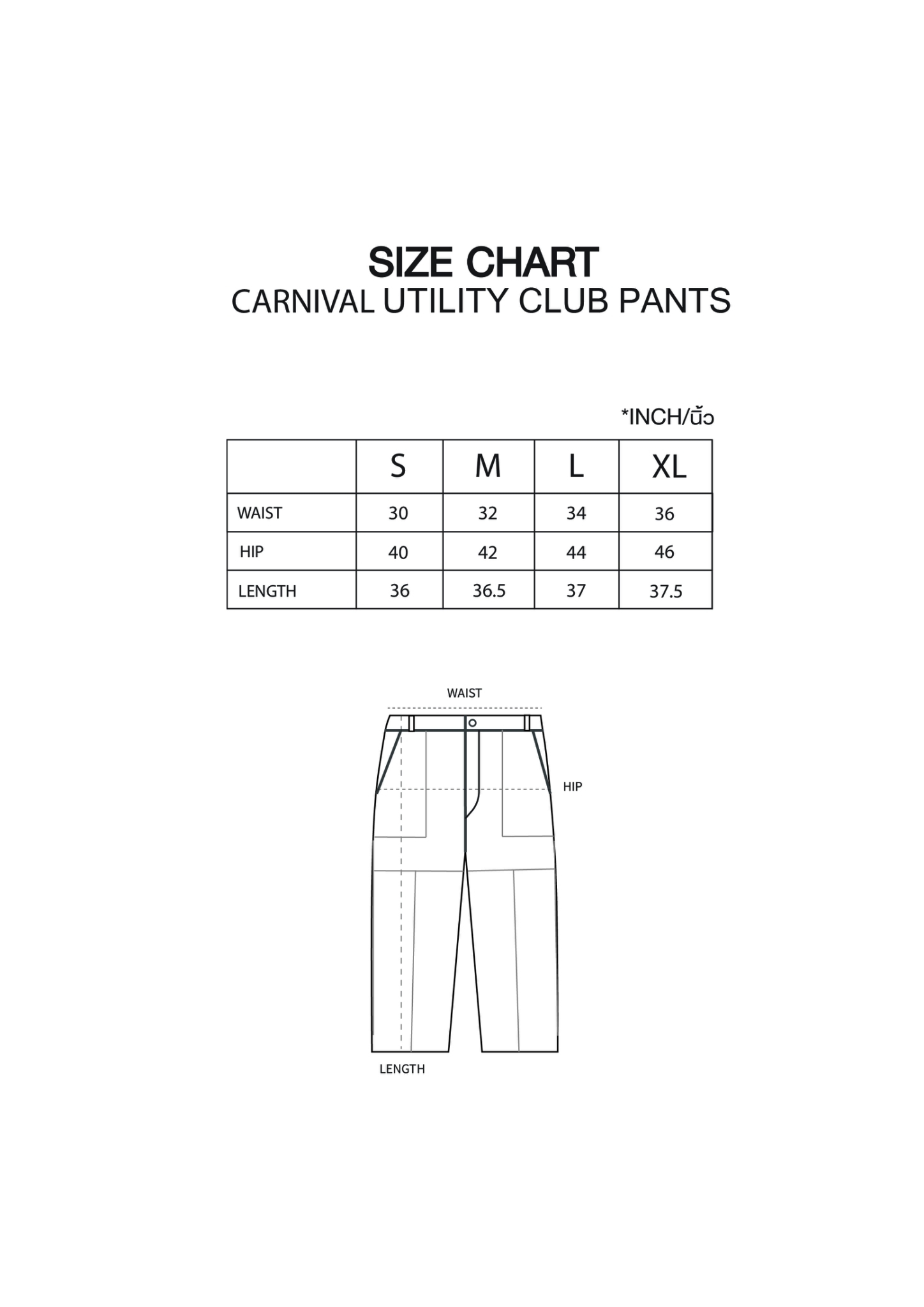 Blazer Size Chart