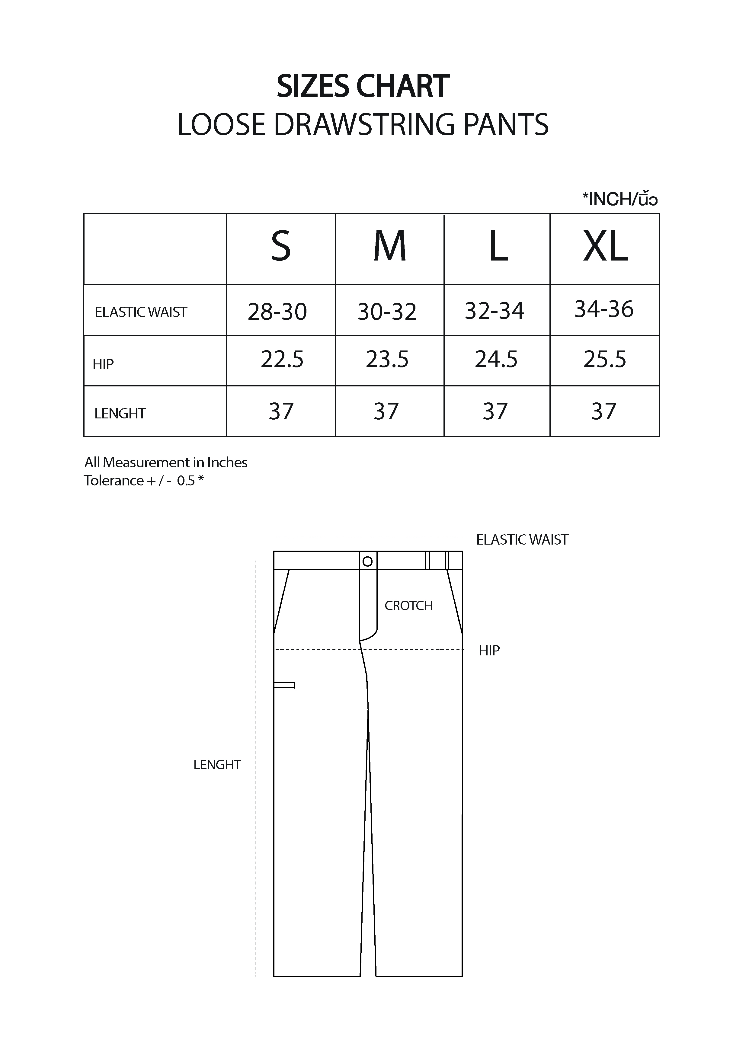 Blazer Size Chart